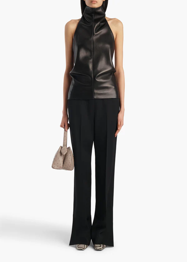RONE TOP BLACK LEATHER 24871012 200 A STYLED