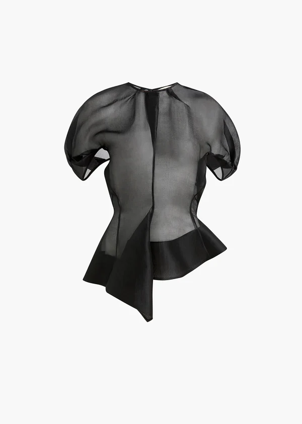 RUMI TOP BLACK CLOUD SILK 24893031 200 GHOST
