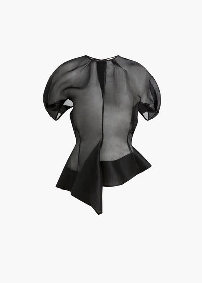 RUMI TOP BLACK CLOUD SILK 24893031 200 GHOST