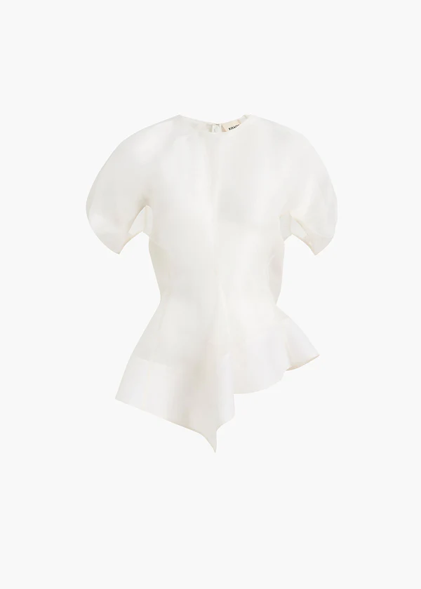 RUMI TOP CHALK CLOUD SILK 24893031 168 GHOST