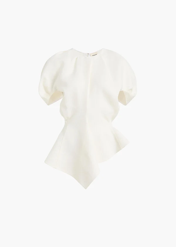 RUMI TOP NATURAL LINEN SILK 2489230 121 GHOST