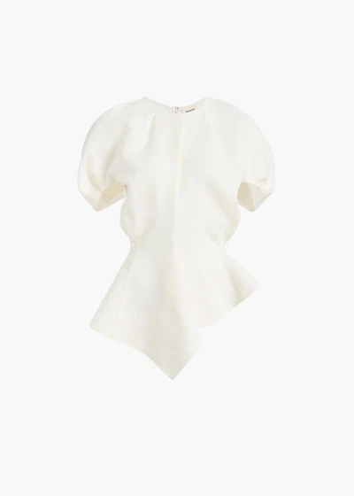 RUMI TOP NATURAL LINEN SILK 2489230 121 GHOST