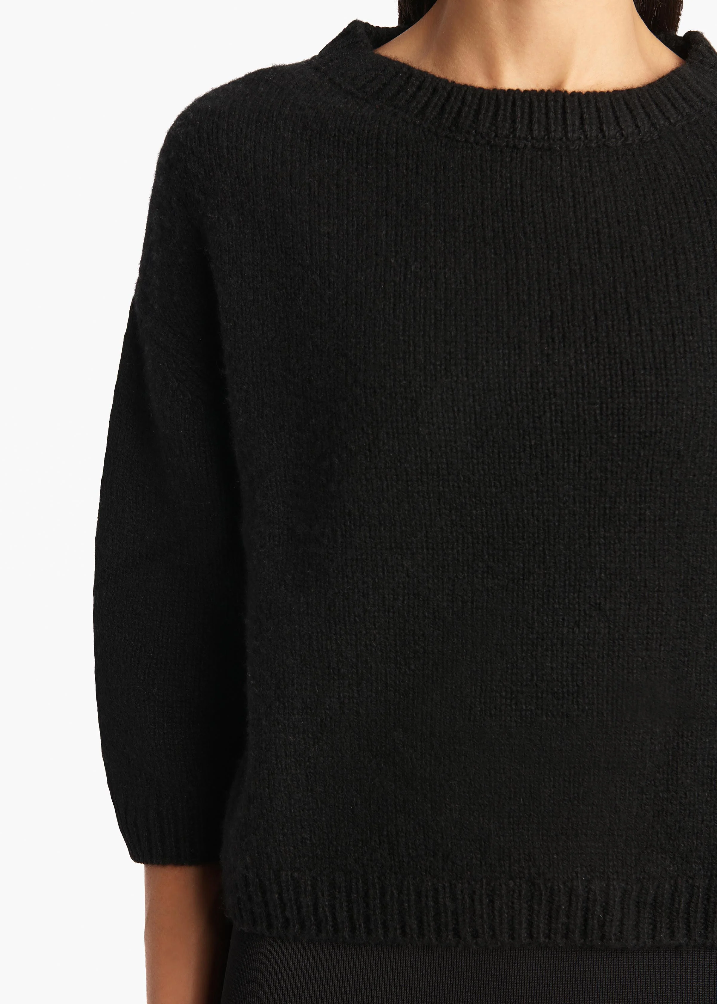 Sabina Sweater in Black DETAILED VIEW 1