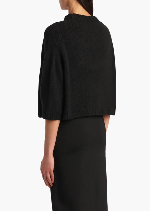 Sabina Sweater in Black BACK VIEW