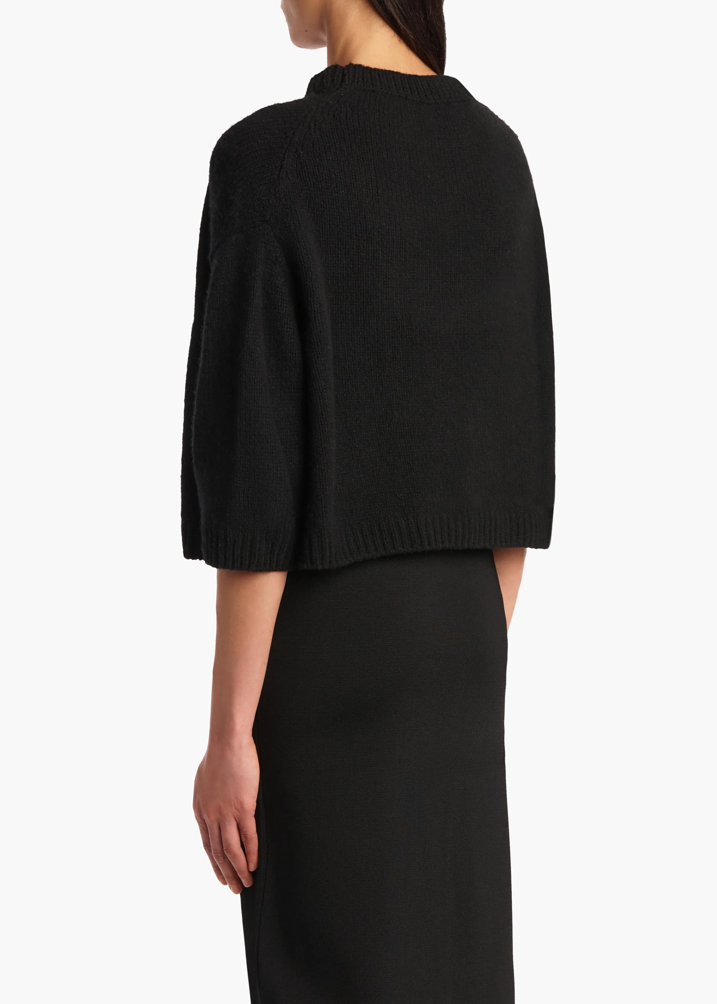 Sabina Sweater in Black BACK VIEW