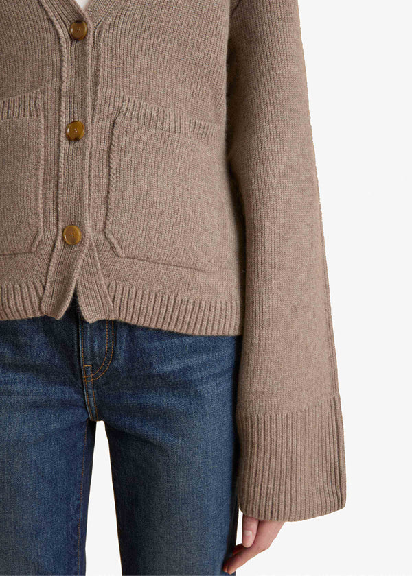 SCARLET SWEATER IN BARLEY DETAILED VIEW 2