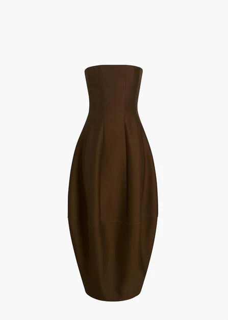 STELA DRESS DARK OLIVE 5651582 429 GHOST
