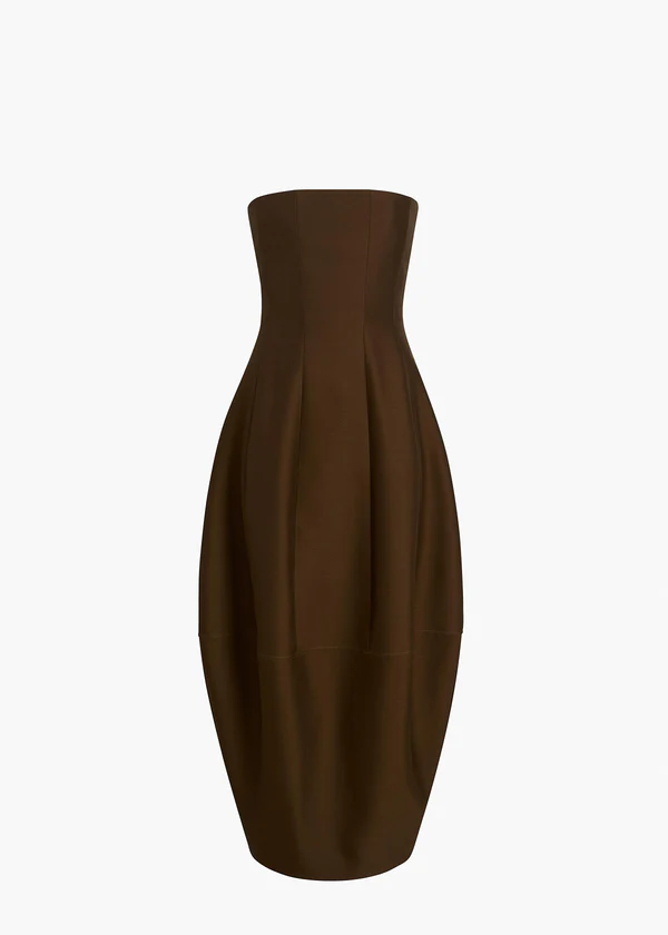 STELA DRESS DARK OLIVE 5651582 429 GHOST