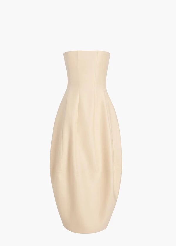 STELA DRESS IVORY GLOW 5651582 658 GHOST