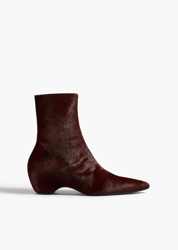SYBIL ANKLE BOOT 40 ROUGE NOIR F1102 760 585 A