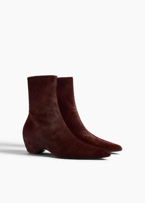 SYBIL ANKLE BOOT 40 ROUGE NOIR F1102 760 585 B