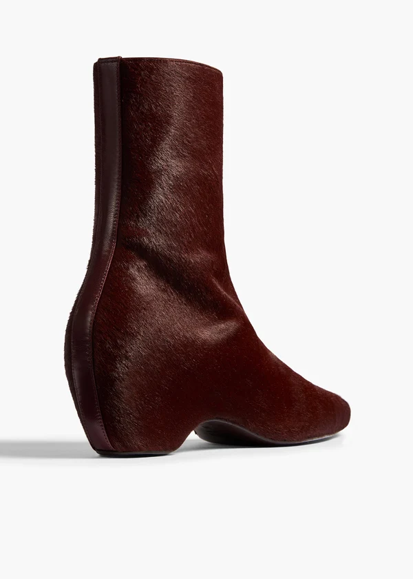 SYBIL ANKLE BOOT 40 ROUGE NOIR F1102 760 585 D