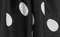 Tatia Dress in Black with White Large Dots swatch