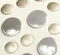 Livia Bag in Optic White Leather with Silver Studs swatch