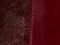 Jane Flat in Rouge Noir Haircalf and Glazed Leather swatch