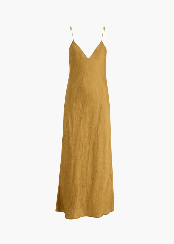 TAJA DRESS GOLDEN OCHRE 5595466 980 GHOST
