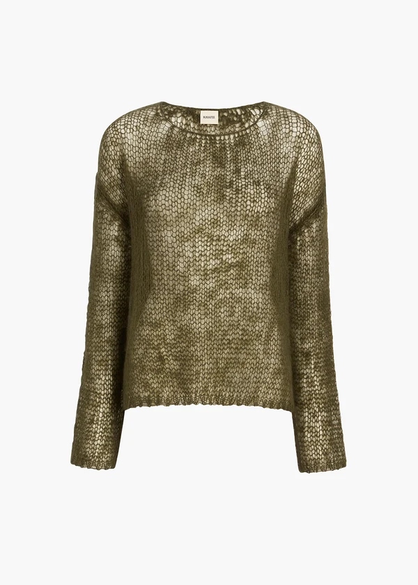 WENDY SWEATER DARK OLIVE 18300539 429 GHOST