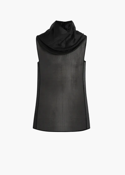 ZELDA TOP BLACK CLOUD SILK 24923031 200 GHOST